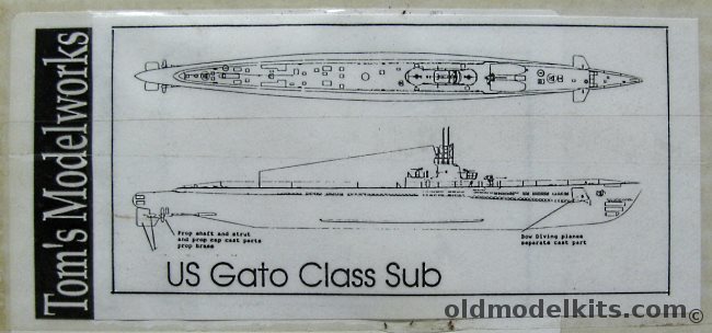 Toms Modelworks 1/350 Gato Class Fleet Submarine plastic model kit